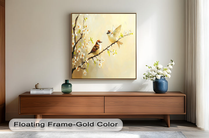 Spring Conversation – Animal Oil Painting