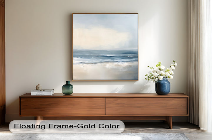 Ocean Wall Art - Minimalist Seascape Oil Painting