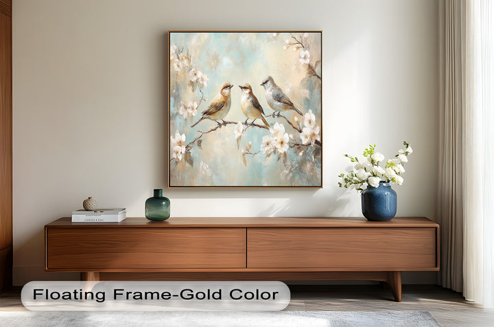 Springtime Songbirds – Animal Oil Painting