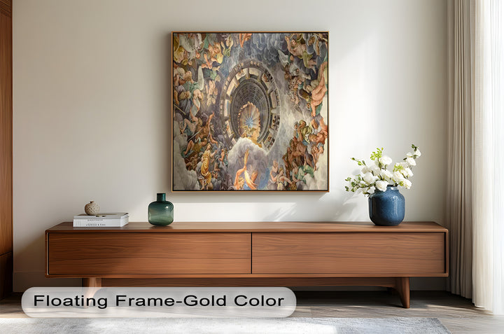 Assumption of the Virgin by Correggio – Renaissance Ceiling Oil Painting