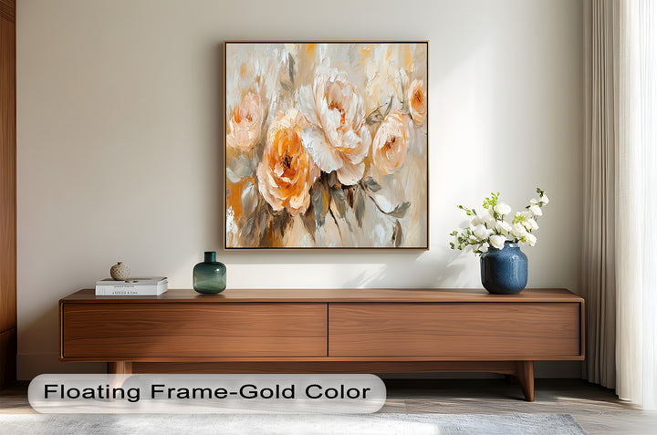 Peony Flowers – Botanical Oil Painting