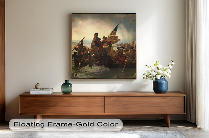 Washington's Crossing – Patriotisches Ölgemälde der Amerikanischen Revolution