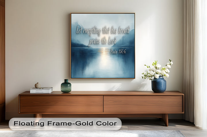 Psalm 150:6 – Praise the Lord Bible Verse Oil Painting