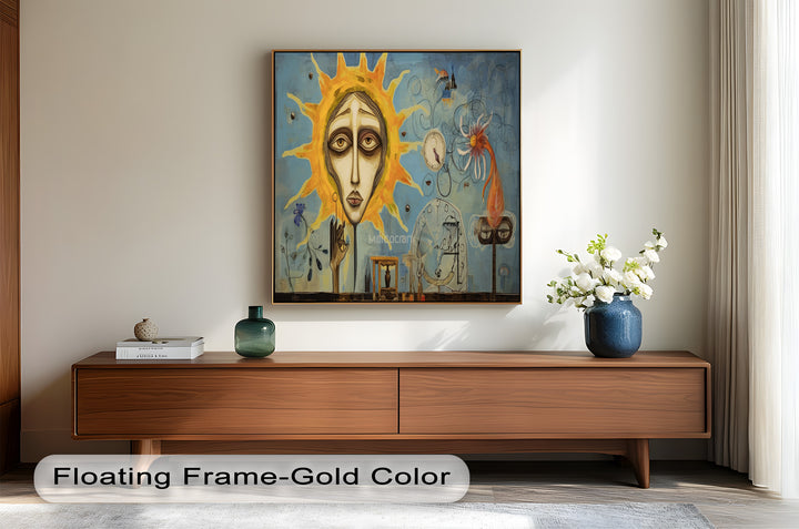 Solar Reverie – Surreal Dreamscape Picasso Oil Painting