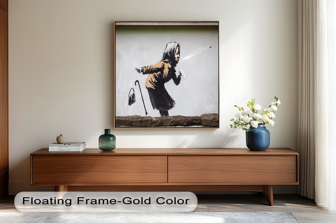 The Power of a Sneeze – Banksy Oil Painting