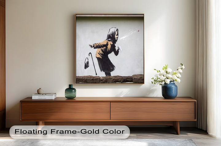 The Power of a Sneeze – Banksy Oil Painting