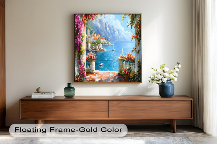 Mediterranean Coastal – Seaside Landscape Oil Painting
