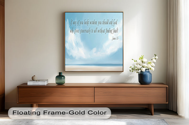 James 1:5 – Ask God for Wisdom Bible Verse Oil Painting