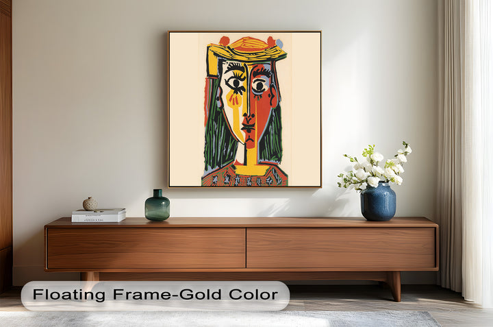 Picasso Woman with Hat – Cubist Portrait Oil Painting