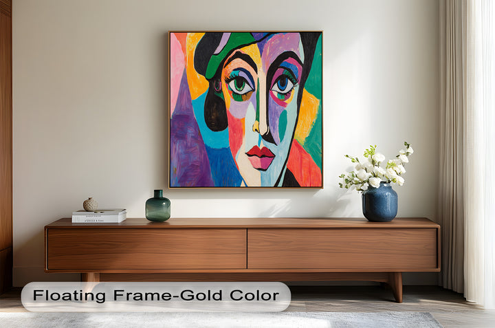 Frauenporträt Ölgemälde – Fauvistische expressionistische Kunst