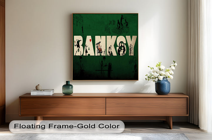Urban Icons Collide – Banksy Tribute Oil Painting