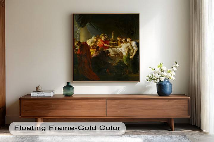 The Death of a Hero – Last Breath of Virtue Classicism Oil Painting