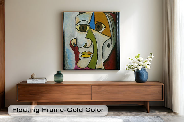 Fragmented Persona – Geometric Abstract Picasso Oil Painting