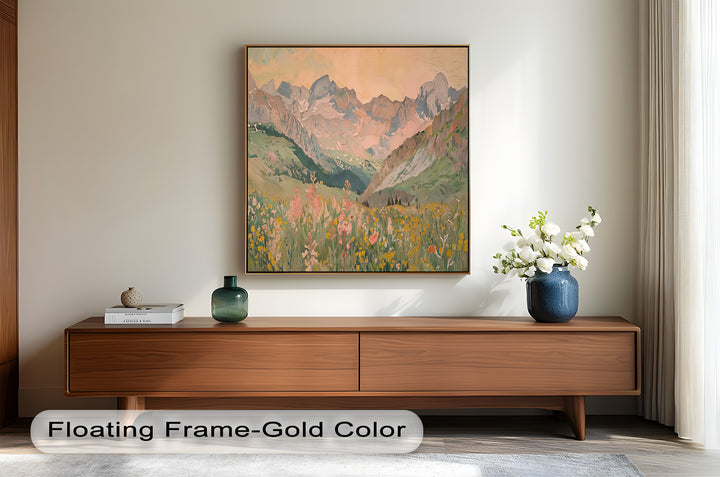 Wildflower Mountain – Serene Landscape Oil Painting