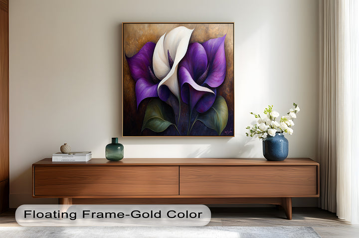 Purple Tulips – Luxurious Floral Oil Painting