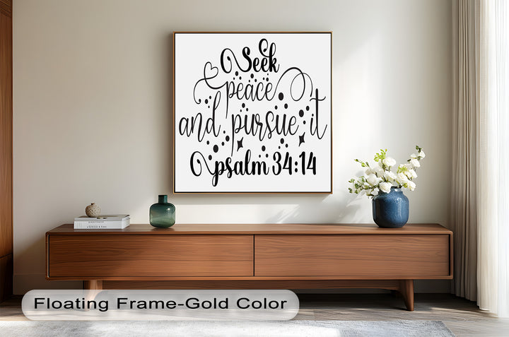 Seek Peace and Pursue It – Psalm 34:14 Bible Oil Paintings