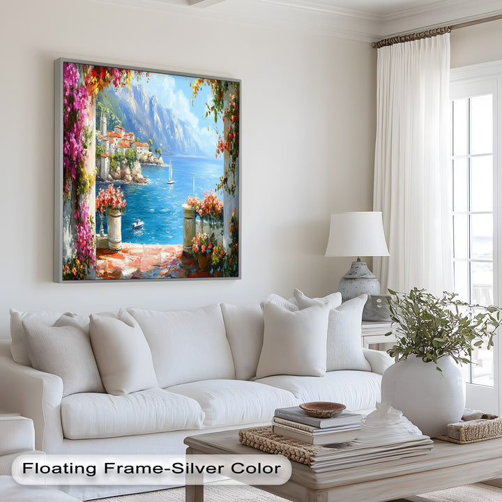 Mediterranean Coastal – Seaside Landscape Oil Painting