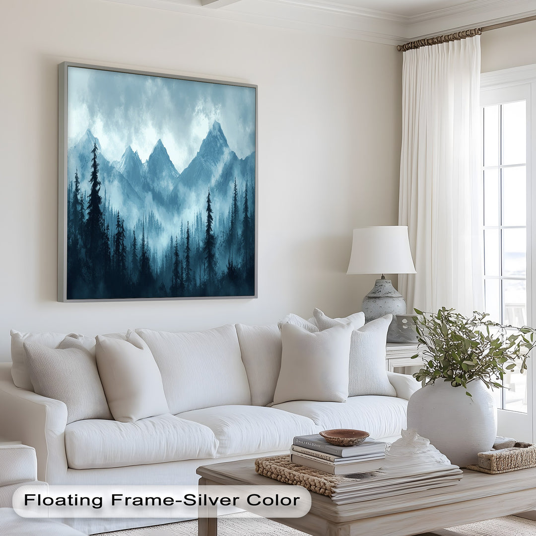 Misty Mountain Pines – Landscape Oil Paintings