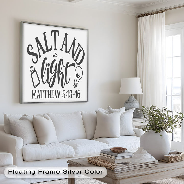 Salz und Licht – Ölgemälde christlicher Schrift