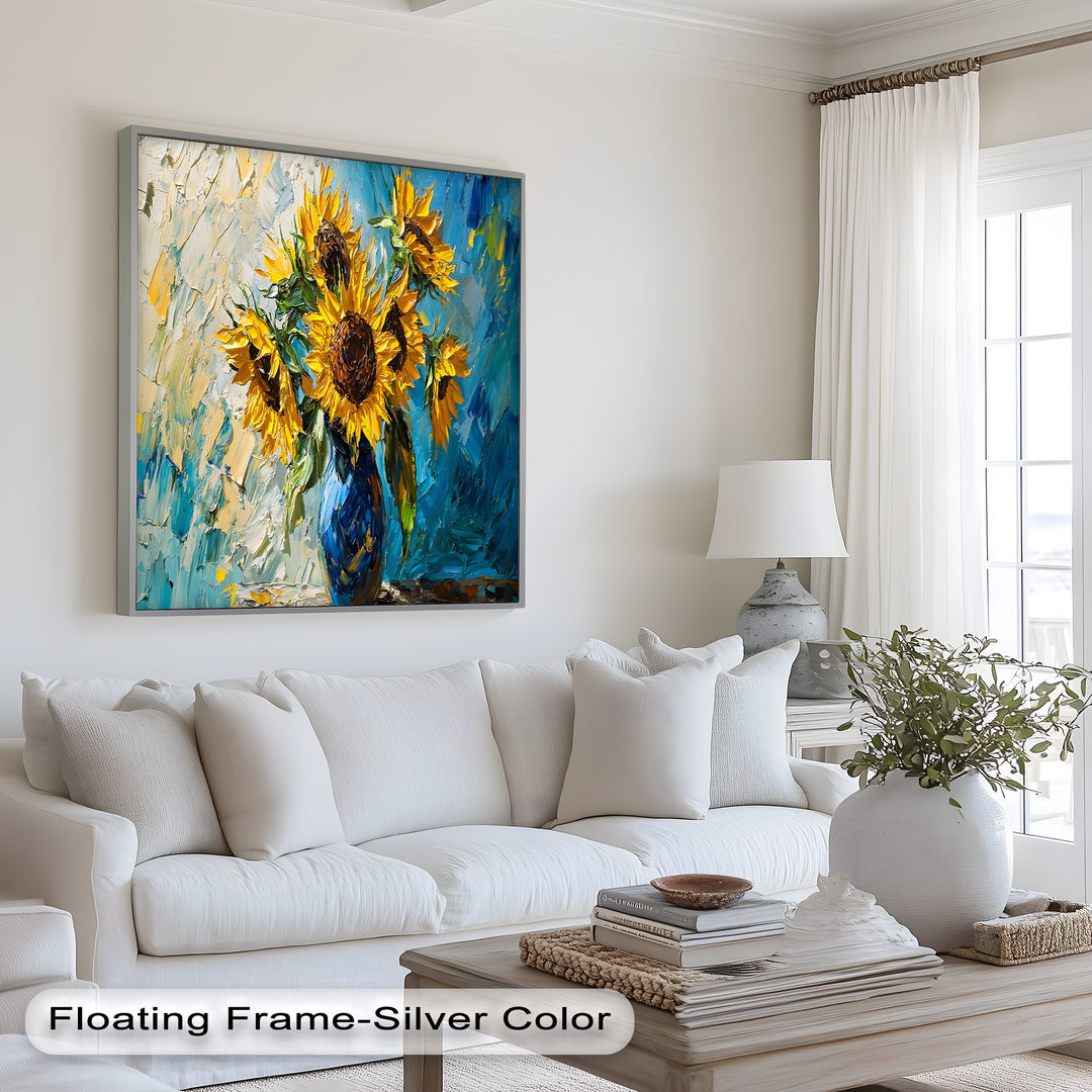 Sunflower Bouquet – Botanical Oil Painting