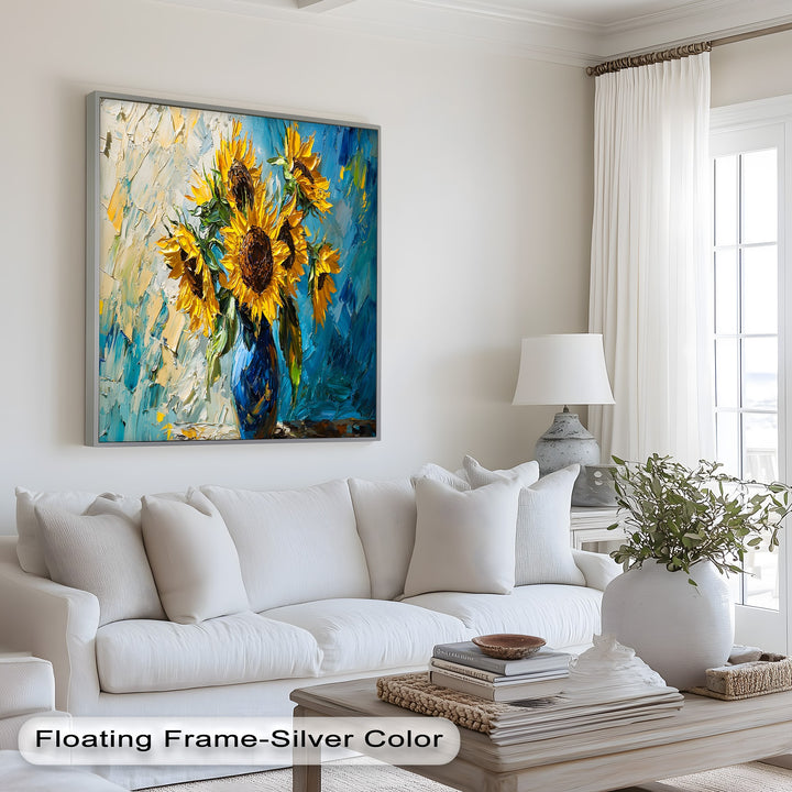 Sunflower Bouquet – Botanical Oil Painting