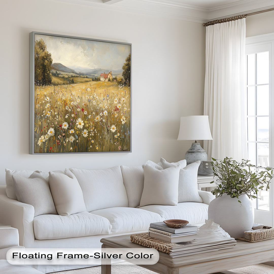 Countryside Bloom – Floral Oil Painting