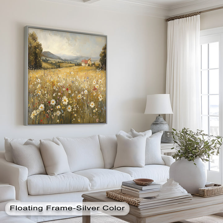 Countryside Bloom – Floral Oil Painting