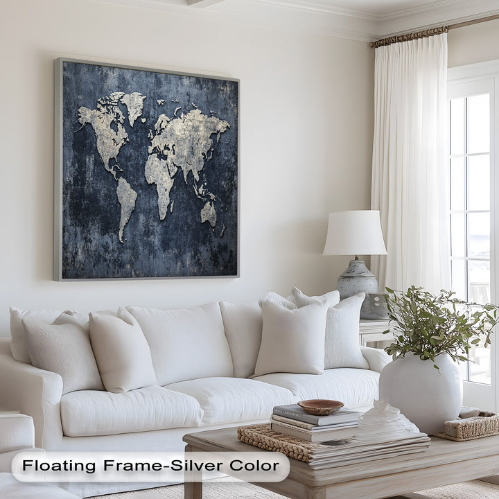 World Map – Modern Oil Paintings