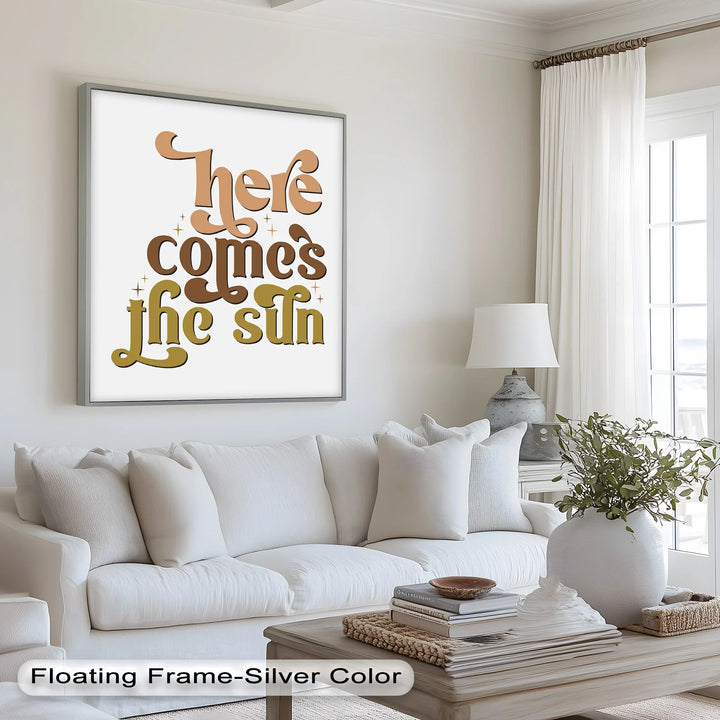 Here Comes the Sun – Positive Vibes Oil Painting - MyPhotoStation