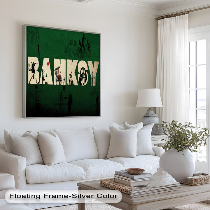 Urban Icons Collide – Banksy Tribute Oil Painting