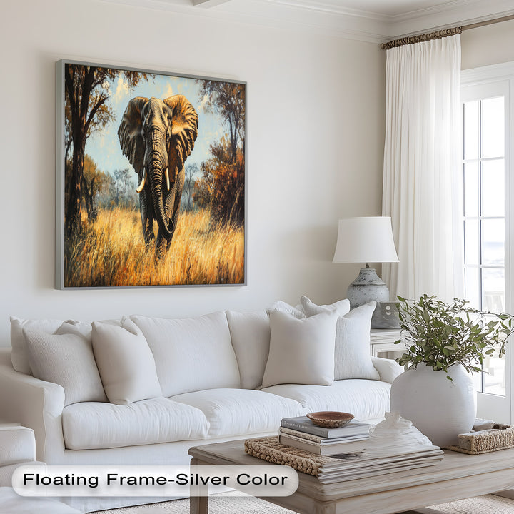 Guardian of the Wild – Elephant Oil Painting