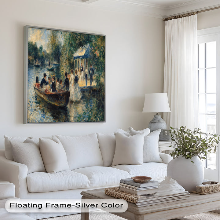 Afternoon Gathering by the River – Impressionist Oil Painting