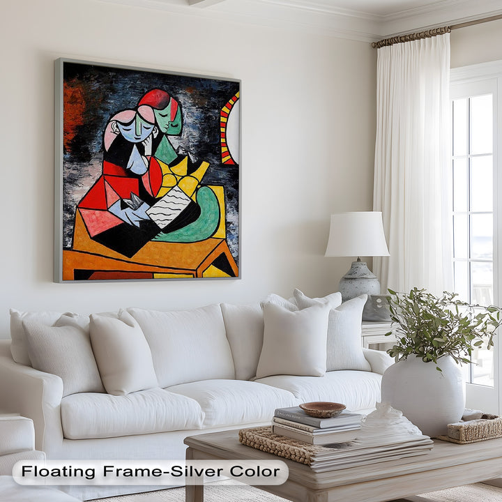 Embrace in Color – Picasso Oil Painting
