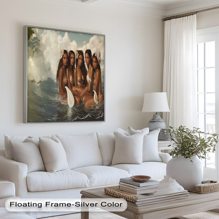 Daughters of the Tide – Mythical Sirens in a Renaissance Oil Painting
