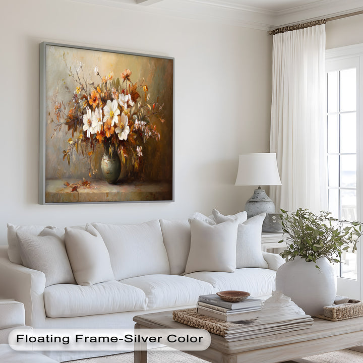 Old Style Vintage Flowers – Gerahmte Ölgemälde