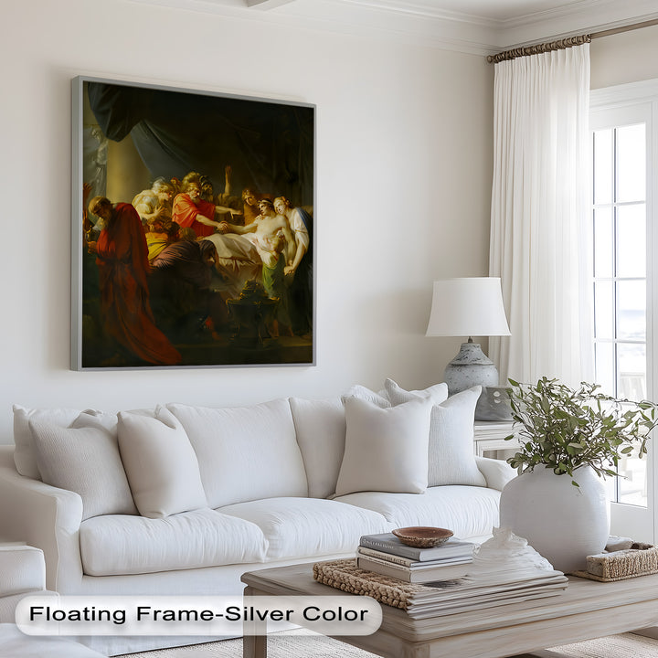 The Death of a Hero – Last Breath of Virtue Classicism Oil Painting