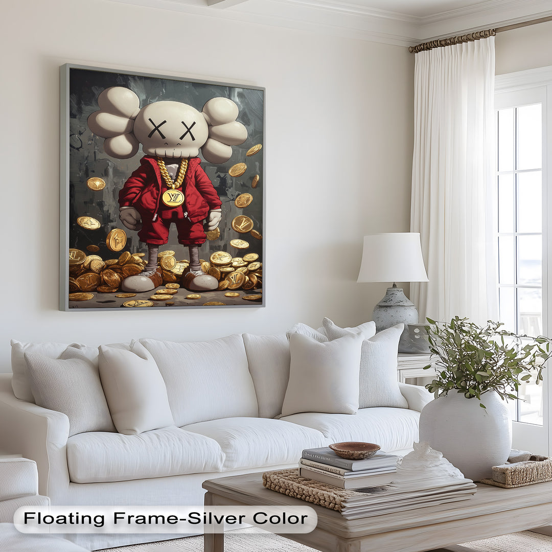 Luxury Drop – KAWS Companion Oil Painting