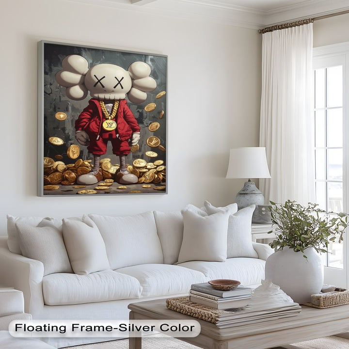 Luxury Drop – KAWS Companion Oil Painting