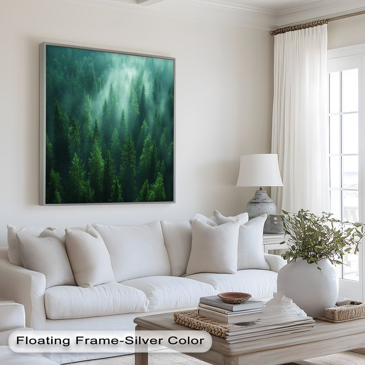 Misty Forest Landscape – Enchanting Nature Oil Painting