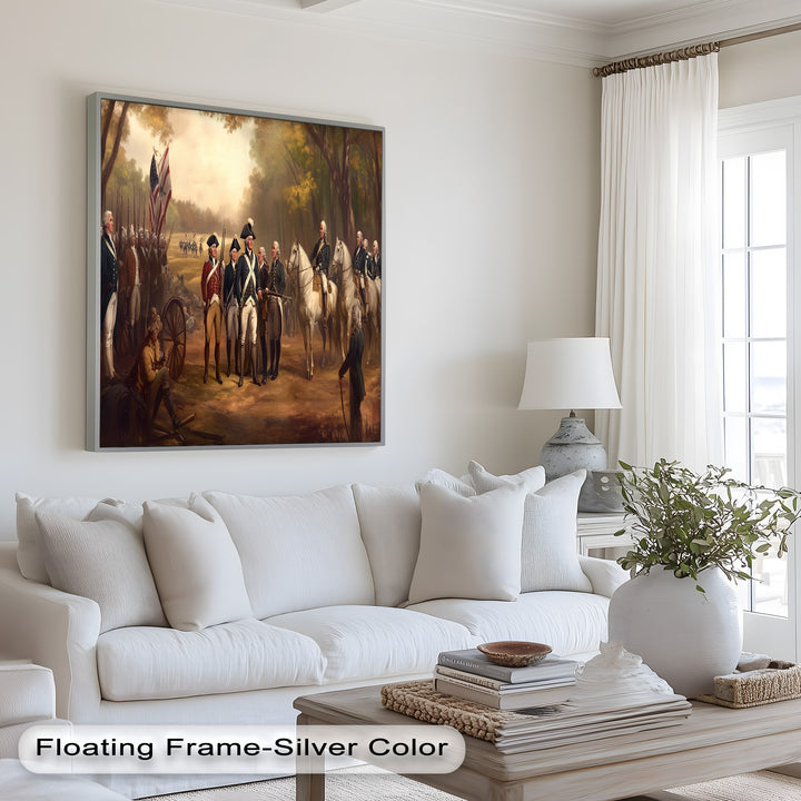 Command and Honor – Revolutionary Army Oil Painting