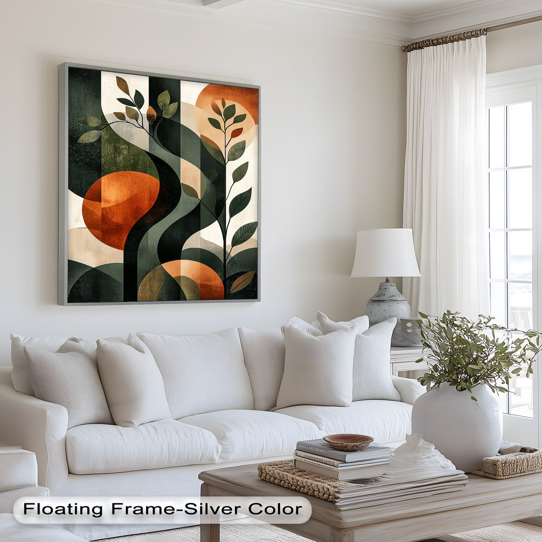 Twilight Grove – Abstract Botanical Oil Painting