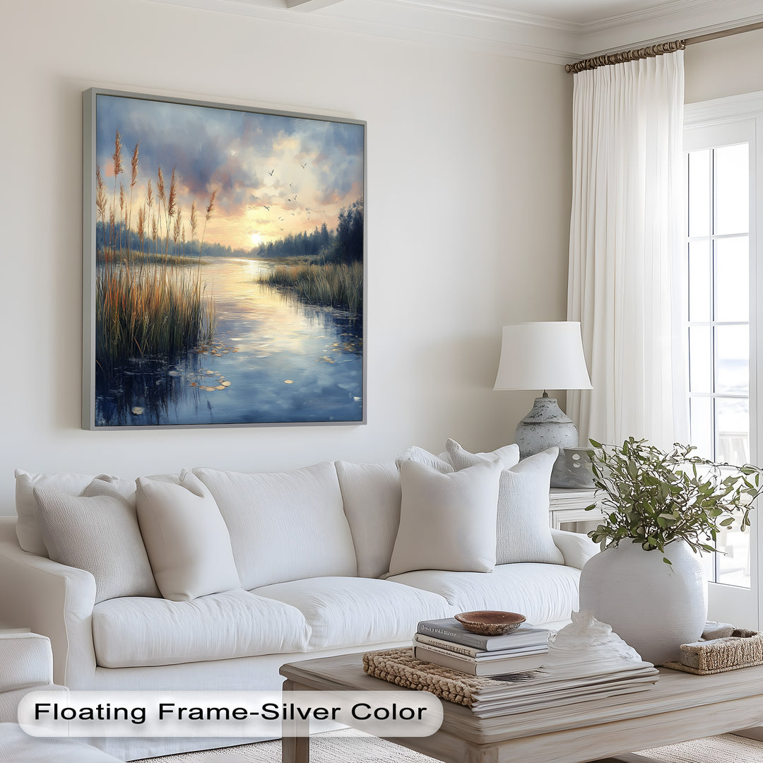 Lake Sunrise – Landscape Oil Painting