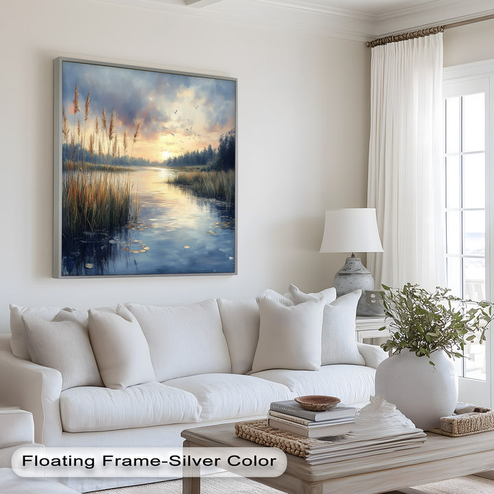 Lake Sunrise – Landscape Oil Painting