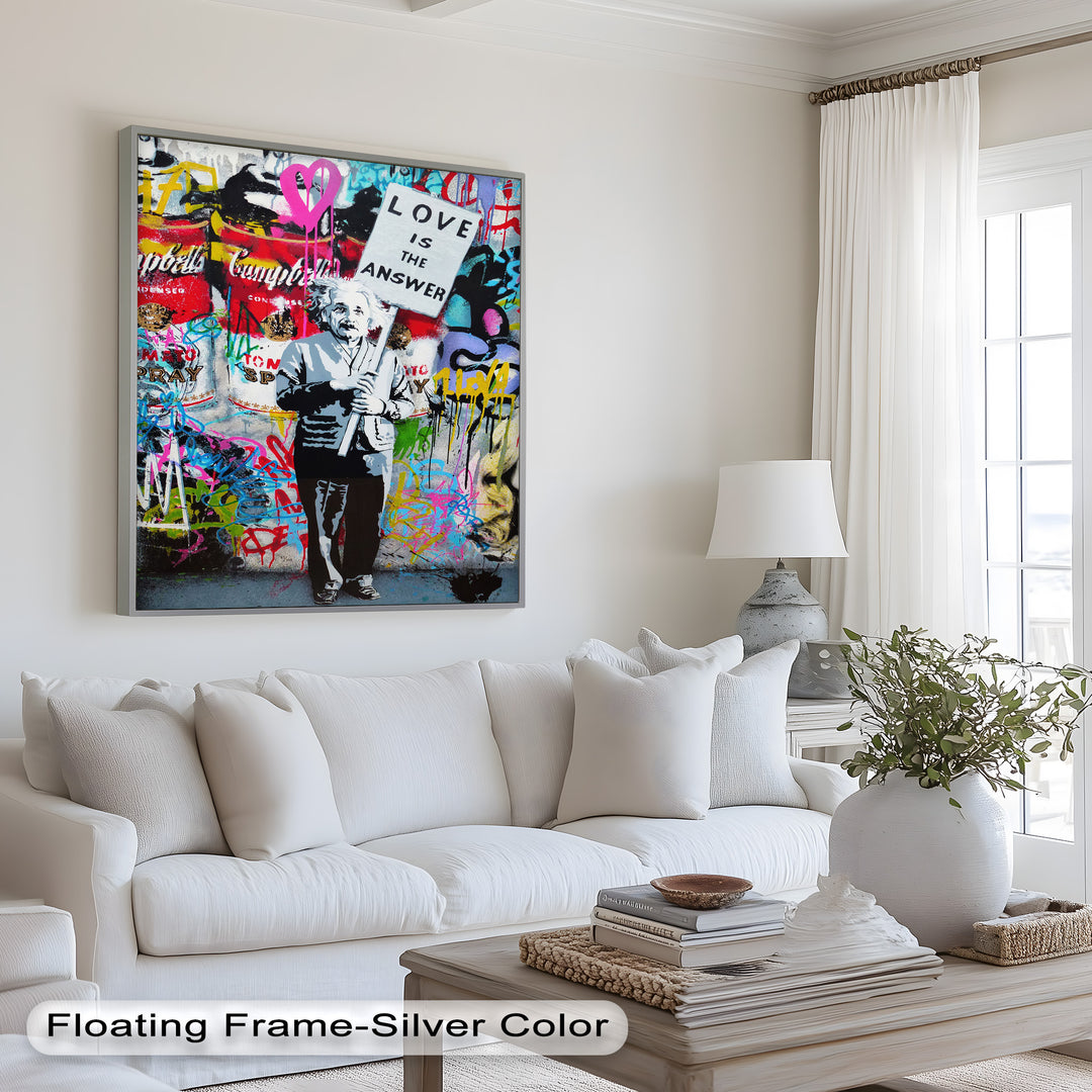 Einstein’s Protest – Banksy Oil Painting