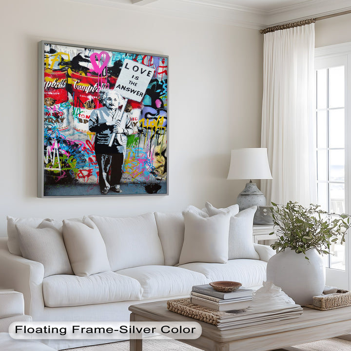 Einstein’s Protest – Banksy Oil Painting