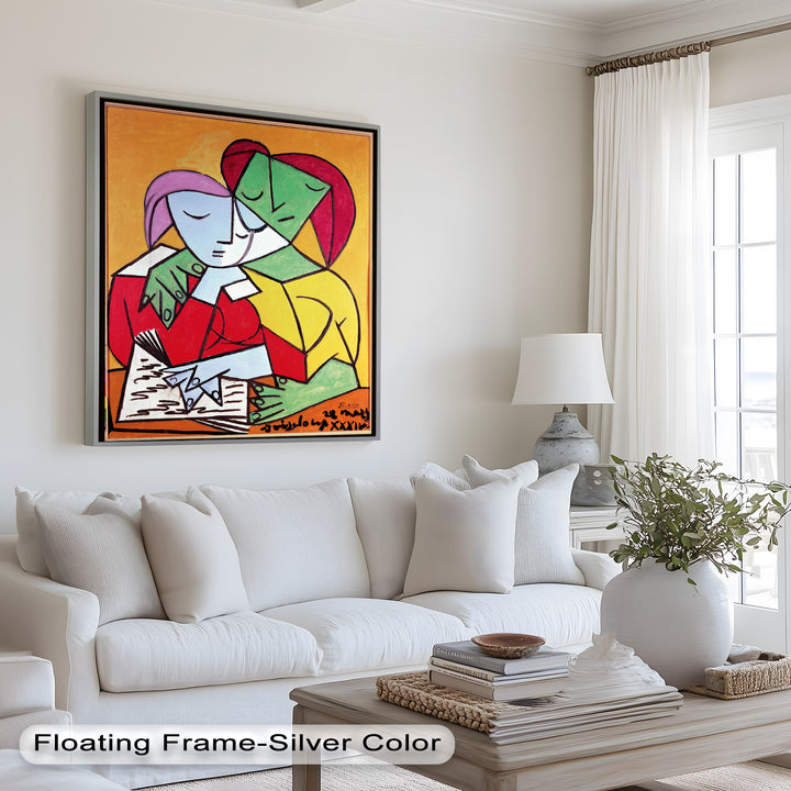 Harmony in Study – Embrace of Minds Picasso Oil Painting