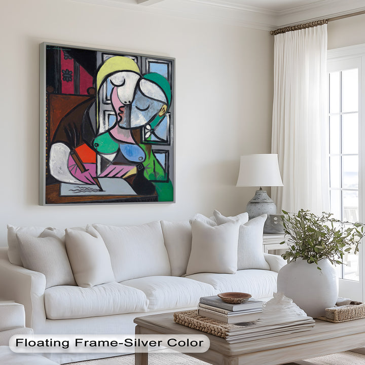 Dreaming Scribe – Woman Writing by the Window Picasso Oil Painting