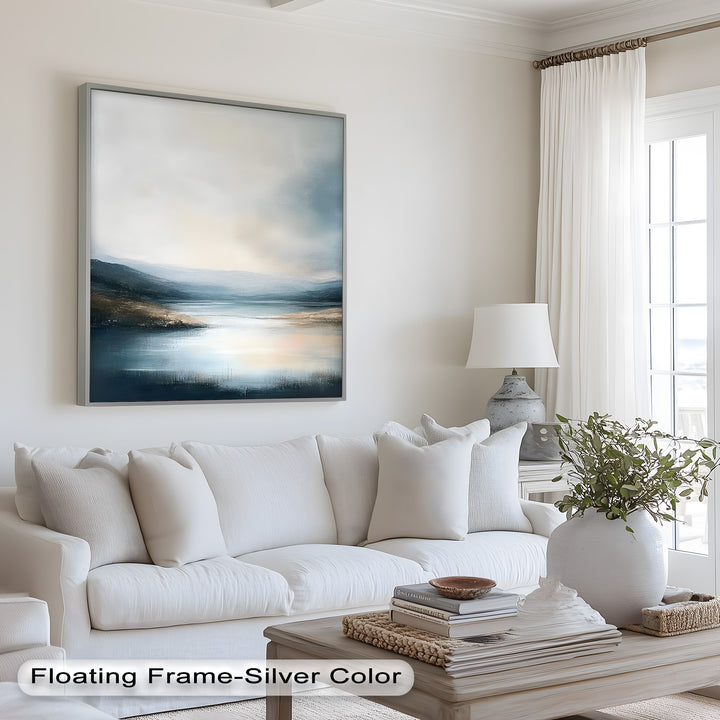 Ideal for contemporary or Scandinavian-inspired decor, this painting adds calm sophistication with its balanced palette and smooth gradients.
