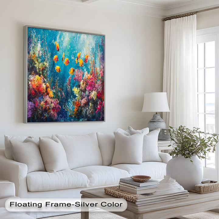 Coral Reef with Tropical Fish – Animal Oil Painting