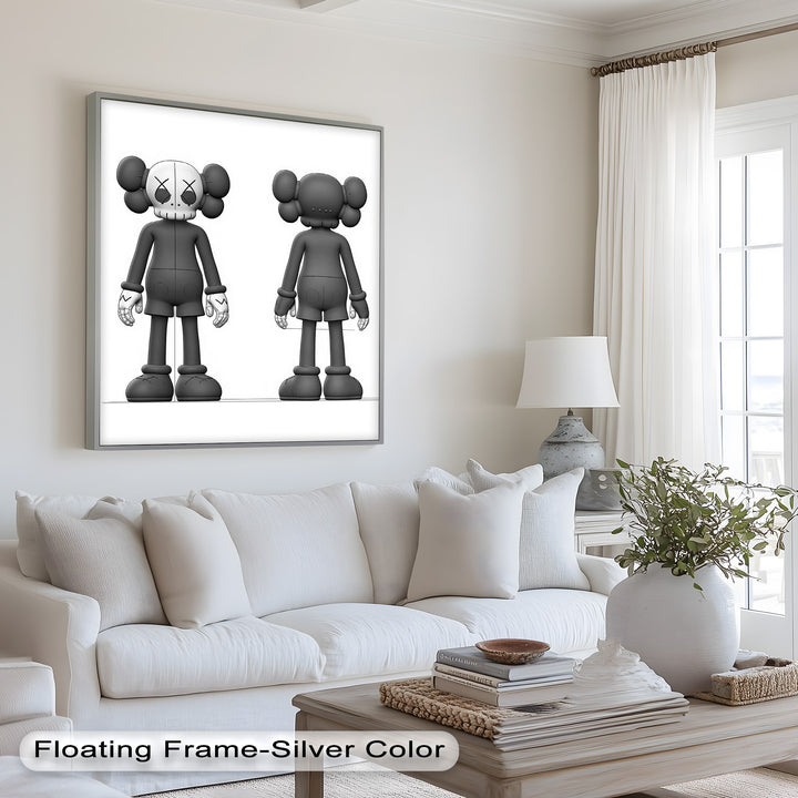 Binäre Dualität – KAWS Ölgemälde